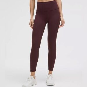 lululemon athletica Dark Burgundy Leggings